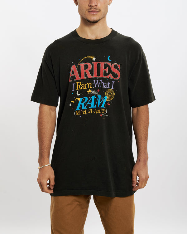 Vintage 90s Aries Astrological Tee <br>L