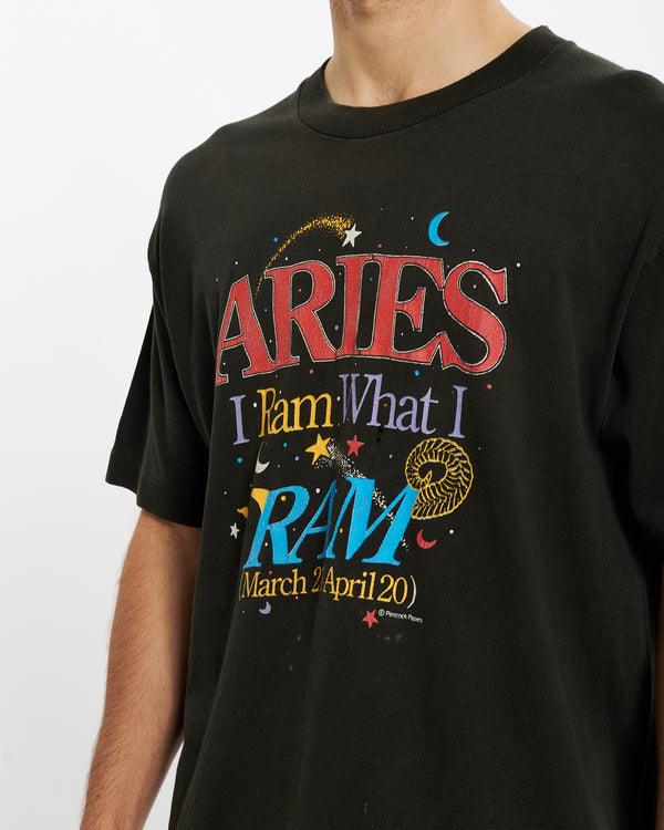 Vintage 90s Aries Astrological Tee <br>L