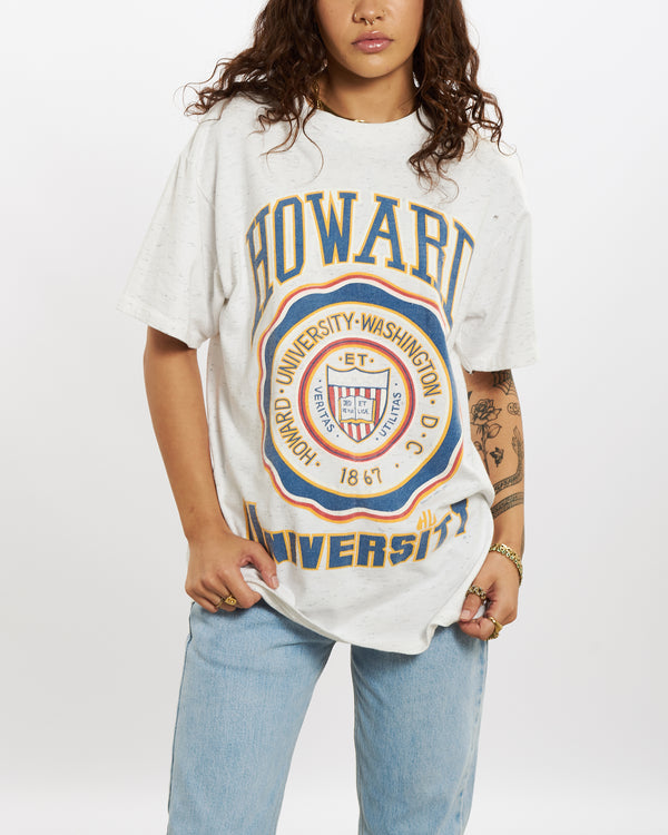 Vintage 90s Howard University Tee <br>S , The Real Deal , newtown, sydney, australia, thrift store, opshop, preloved, secondhand, sustainable, retro, antique, 70s, 80s, 90s, 2000s, 00s, fashion, clothing, streetwear, trendy, garment, style, boutique, store, shop, archive, sale, cheap, best, top