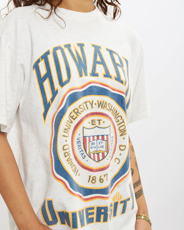 Vintage 90s Howard University Tee <br>S , The Real Deal , newtown, sydney, australia, thrift store, opshop, preloved, secondhand, sustainable, retro, antique, 70s, 80s, 90s, 2000s, 00s, fashion, clothing, streetwear, trendy, garment, style, boutique, store, shop, archive, sale, cheap, best, top