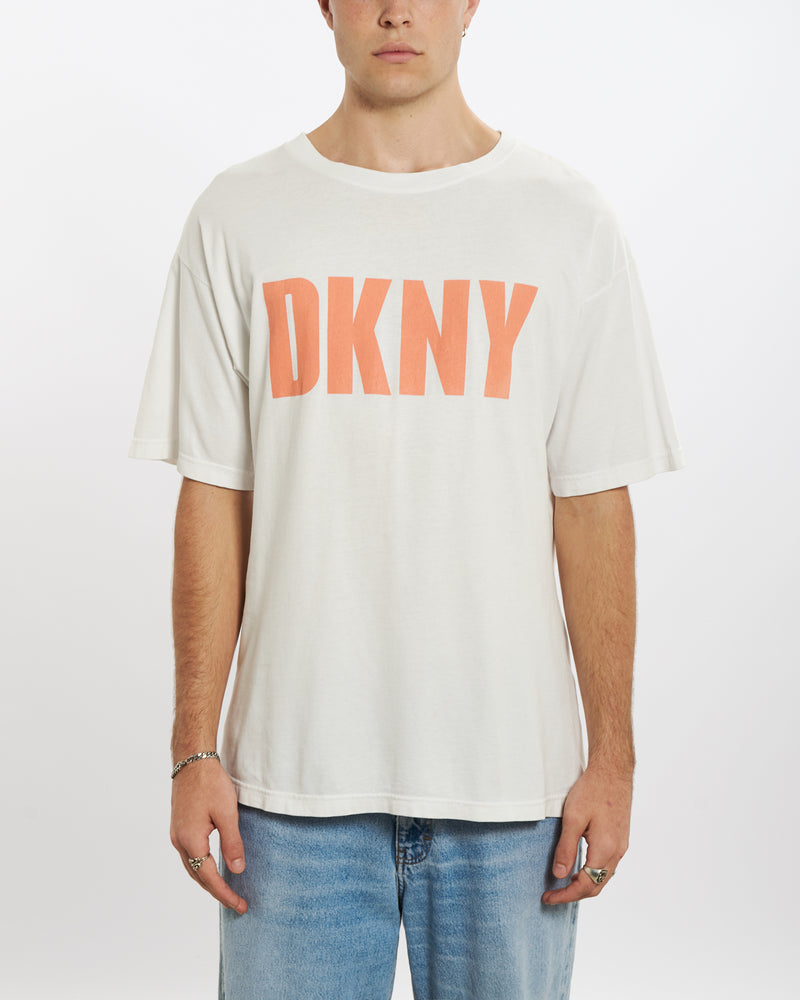 Vintage 90s DKNY Spell Out Tee <br>L