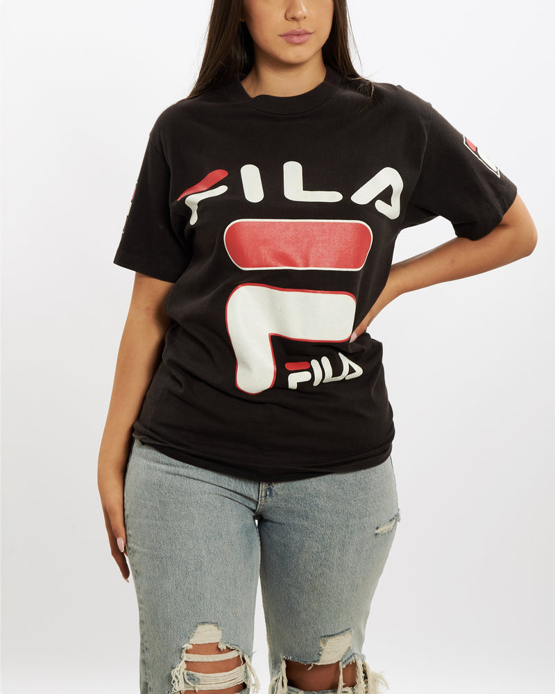 Vintage 90s Fila Logo Tee <br>M , The Real Deal , newtown, sydney, australia, thrift store, opshop, preloved, secondhand, sustainable, retro, antique, 70s, 80s, 90s, 2000s, 00s, fashion, clothing, streetwear, trendy, garment, style, boutique, store, shop, archive, sale, cheap, best, top