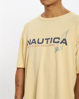 Vintage 90s Nautica Tee <br>XL , The Real Deal , newtown, sydney, australia, thrift store, opshop, preloved, secondhand, sustainable, retro, antique, 70s, 80s, 90s, 2000s, 00s, fashion, clothing, streetwear, trendy, garment, style, boutique, store, shop, archive, sale, cheap, best, top