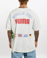 Vintage 90s Puma Soccer Tee <br>XL , The Real Deal , newtown, sydney, australia, thrift store, opshop, preloved, secondhand, sustainable, retro, antique, 70s, 80s, 90s, 2000s, 00s, fashion, clothing, streetwear, trendy, garment, style, boutique, store, shop, archive, sale, cheap, best, top