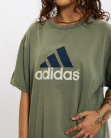 Vintage 90s Adidas Logo Tee <br>S , The Real Deal , newtown, sydney, australia, thrift store, opshop, preloved, secondhand, sustainable, retro, antique, 70s, 80s, 90s, 2000s, 00s, fashion, clothing, streetwear, trendy, garment, style, boutique, store, shop, archive, sale, cheap, best, top