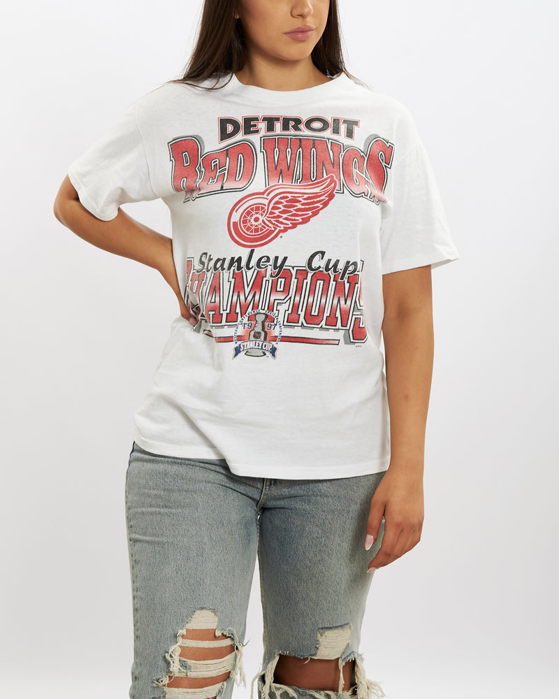 Vintage 1997 Detroit Red Wings Tee <br>M , The Real Deal , newtown, sydney, australia, thrift store, opshop, preloved, secondhand, sustainable, retro, antique, 70s, 80s, 90s, 2000s, 00s, fashion, clothing, streetwear, trendy, garment, style, boutique, store, shop, archive, sale, cheap, best, top