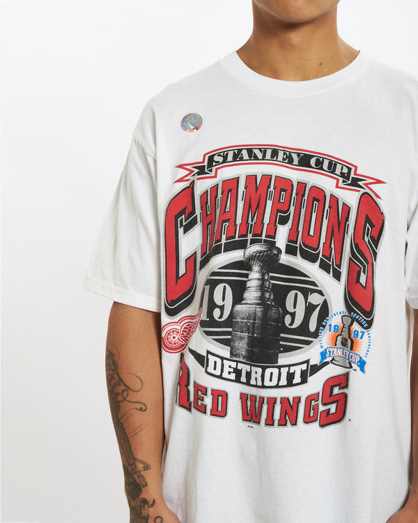 Vintage 1997 Detroit Red Wings Tee <br>XL , The Real Deal , newtown, sydney, australia, thrift store, opshop, preloved, secondhand, sustainable, retro, antique, 70s, 80s, 90s, 2000s, 00s, fashion, clothing, streetwear, trendy, garment, style, boutique, store, shop, archive, sale, cheap, best, top