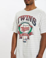 Vintage 1991 Minnesota Twins Tee <br>L , The Real Deal , newtown, sydney, australia, thrift store, opshop, preloved, secondhand, sustainable, retro, antique, 70s, 80s, 90s, 2000s, 00s, fashion, clothing, streetwear, trendy, garment, style, boutique, store, shop, archive, sale, cheap, best, top