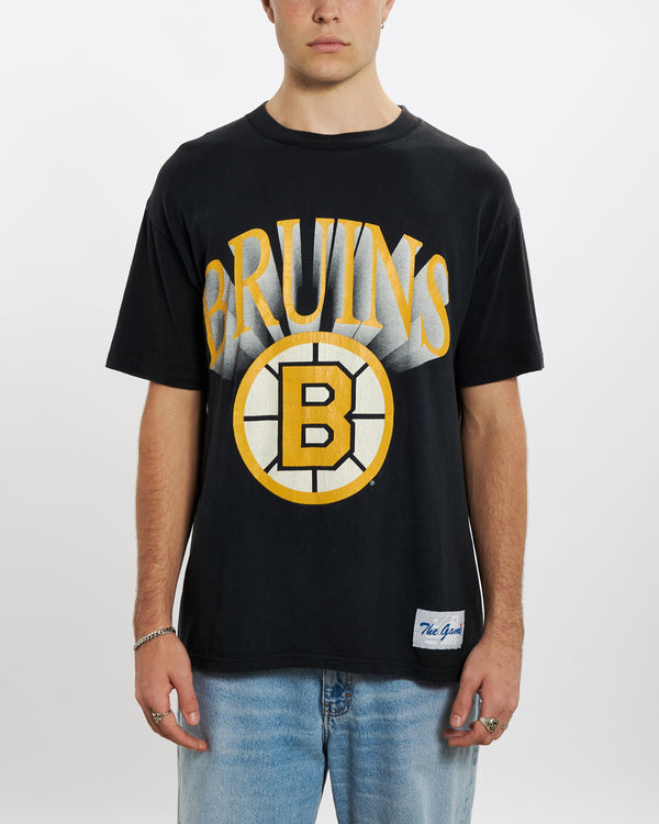 Vintage 90s Boston Bruins Tee <br>L , The Real Deal , newtown, sydney, australia, thrift store, opshop, preloved, secondhand, sustainable, retro, antique, 70s, 80s, 90s, 2000s, 00s, fashion, clothing, streetwear, trendy, garment, style, boutique, store, shop, archive, sale, cheap, best, top