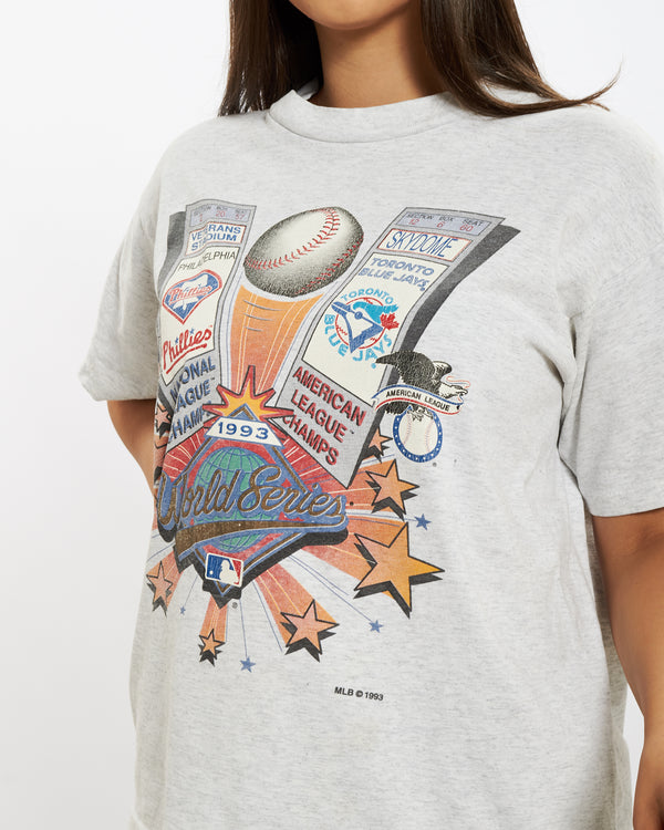 Vintage 1993 World Series 'Phillies v Blue Jays' Tee <br>M