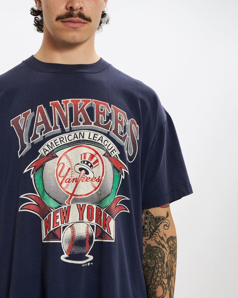 Vintage 1992 New York Yankees Tee <br>L , The Real Deal , newtown, sydney, australia, thrift store, opshop, preloved, secondhand, sustainable, retro, antique, 70s, 80s, 90s, 2000s, 00s, fashion, clothing, streetwear, trendy, garment, style, boutique, store, shop, archive, sale, cheap, best, top