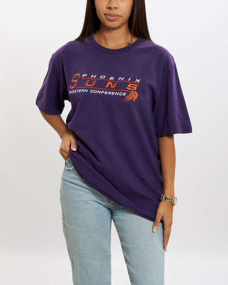 Vintage 90s Phoenix Suns Embroidered Tee <br>M , The Real Deal , newtown, sydney, australia, thrift store, opshop, preloved, secondhand, sustainable, retro, antique, 70s, 80s, 90s, 2000s, 00s, fashion, clothing, streetwear, trendy, garment, style, boutique, store, shop, archive, sale, cheap, best, top