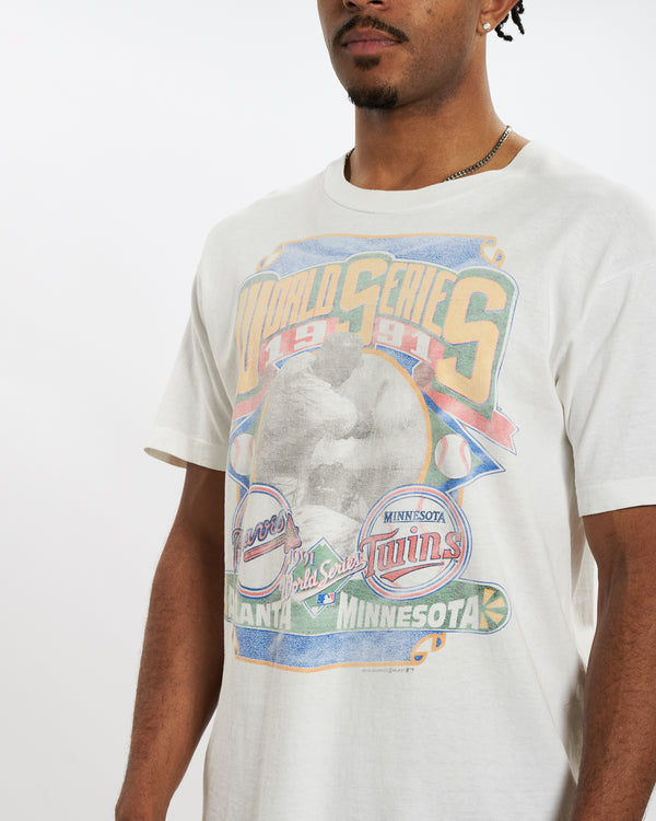 Vintage 1991 World Series 'Braves v Twins' Tee <br>L