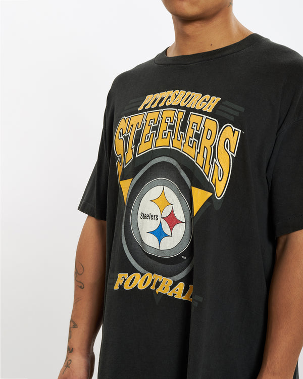 Vintage 1993 Pittsburgh Steelers Tee <br>XL , The Real Deal , newtown, sydney, australia, thrift store, opshop, preloved, secondhand, sustainable, retro, antique, 70s, 80s, 90s, 2000s, 00s, fashion, clothing, streetwear, trendy, garment, style, boutique, store, shop, archive, sale, cheap, best, top