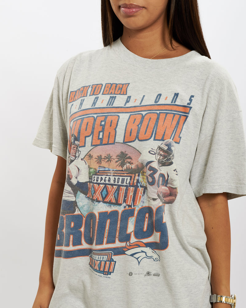 Vintage 1999 Denver Broncos Super Bowl Tee <br>M , The Real Deal , newtown, sydney, australia, thrift store, opshop, preloved, secondhand, sustainable, retro, antique, 70s, 80s, 90s, 2000s, 00s, fashion, clothing, streetwear, trendy, garment, style, boutique, store, shop, archive, sale, cheap, best, top