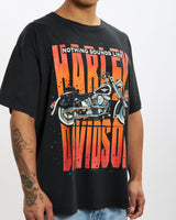 Vintage 1996 Harley Davidson 'Big Print' Tee <br>XL , The Real Deal , newtown, sydney, australia, thrift store, opshop, preloved, secondhand, sustainable, retro, antique, 70s, 80s, 90s, 2000s, 00s, fashion, clothing, streetwear, trendy, garment, style, boutique, store, shop, archive, sale, cheap, best, top