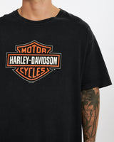 Vintage Harley Davidson 'Barcelona, Spain' Tee <br>XL , The Real Deal , newtown, sydney, australia, thrift store, opshop, preloved, secondhand, sustainable, retro, antique, 70s, 80s, 90s, 2000s, 00s, fashion, clothing, streetwear, trendy, garment, style, boutique, store, shop, archive, sale, cheap, best, top