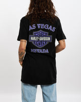 Vintage 1999 Harley Davidson 'Las Vegas, Nevada' Tee <br>S , The Real Deal , newtown, sydney, australia, thrift store, opshop, preloved, secondhand, sustainable, retro, antique, 70s, 80s, 90s, 2000s, 00s, fashion, clothing, streetwear, trendy, garment, style, boutique, store, shop, archive, sale, cheap, best, top