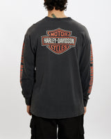 Vintage Harley Davidson 'Winged Motorbike' Long Sleeve Tee <br>L