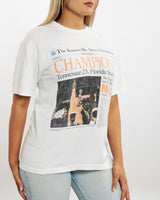 Vintage 90s Pro Sport 'Front Page' Tee <br>XS