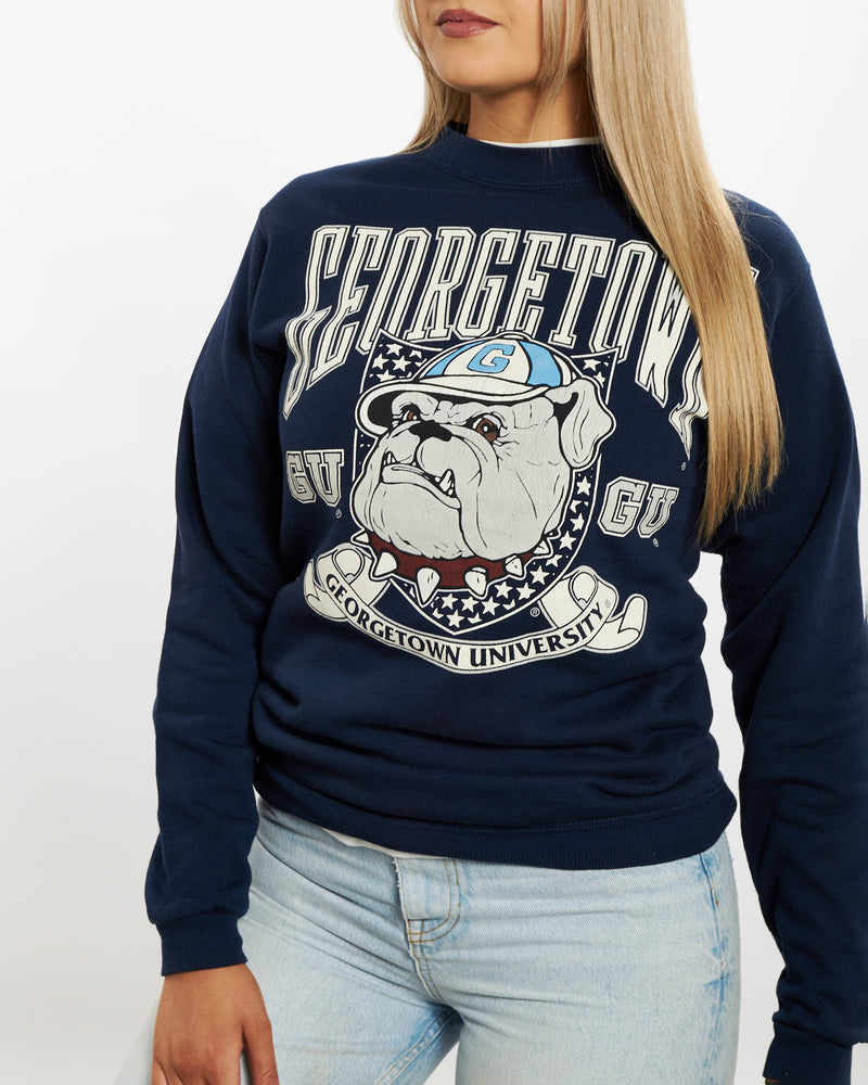 Vintage 90s Georgetown University Sweatshirt <br>XXS , The Real Deal , newtown, sydney, australia, thrift store, opshop, preloved, secondhand, sustainable, retro, antique, 70s, 80s, 90s, 2000s, 00s, fashion, clothing, streetwear, trendy, garment, style, boutique, store, shop, archive, sale, cheap, best, top