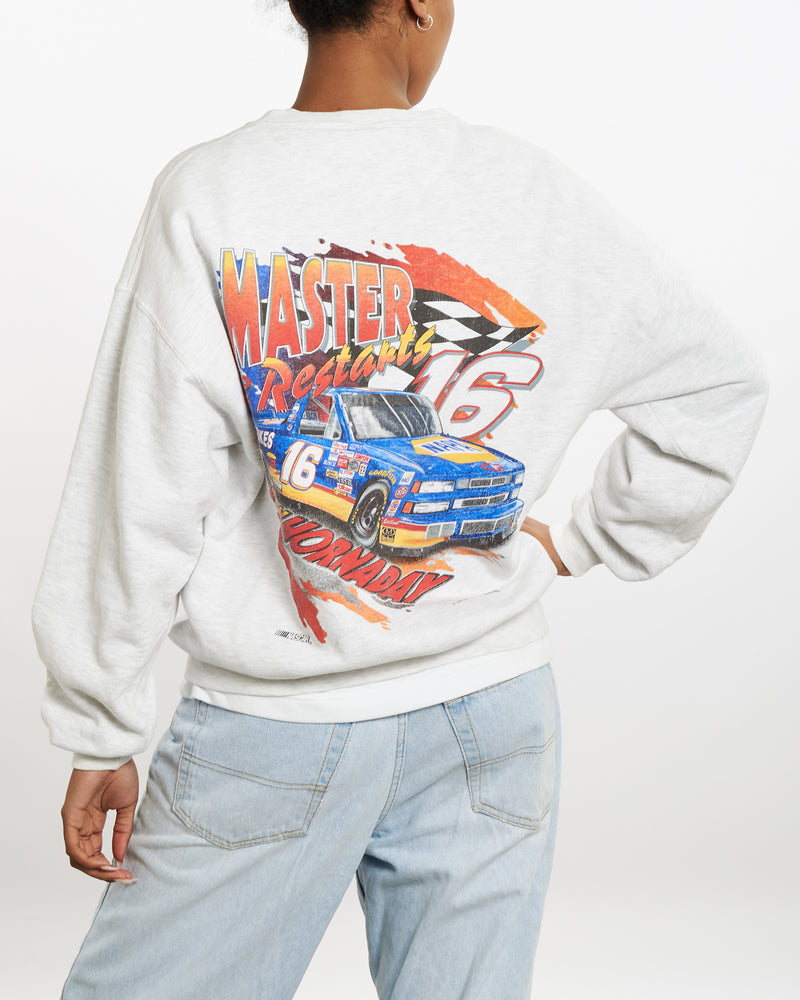 Vintage 1998 NASCAR Racing Sweatshirt <br>M , The Real Deal , newtown, sydney, australia, thrift store, opshop, preloved, secondhand, sustainable, retro, antique, 70s, 80s, 90s, 2000s, 00s, fashion, clothing, streetwear, trendy, garment, style, boutique, store, shop, archive, sale, cheap, best, top