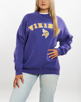 Vintage 90s NFL Minnesota Vikings Sweatshirt <br>S , The Real Deal , newtown, sydney, australia, thrift store, opshop, preloved, secondhand, sustainable, retro, antique, 70s, 80s, 90s, 2000s, 00s, fashion, clothing, streetwear, trendy, garment, style, boutique, store, shop, archive, sale, cheap, best, top