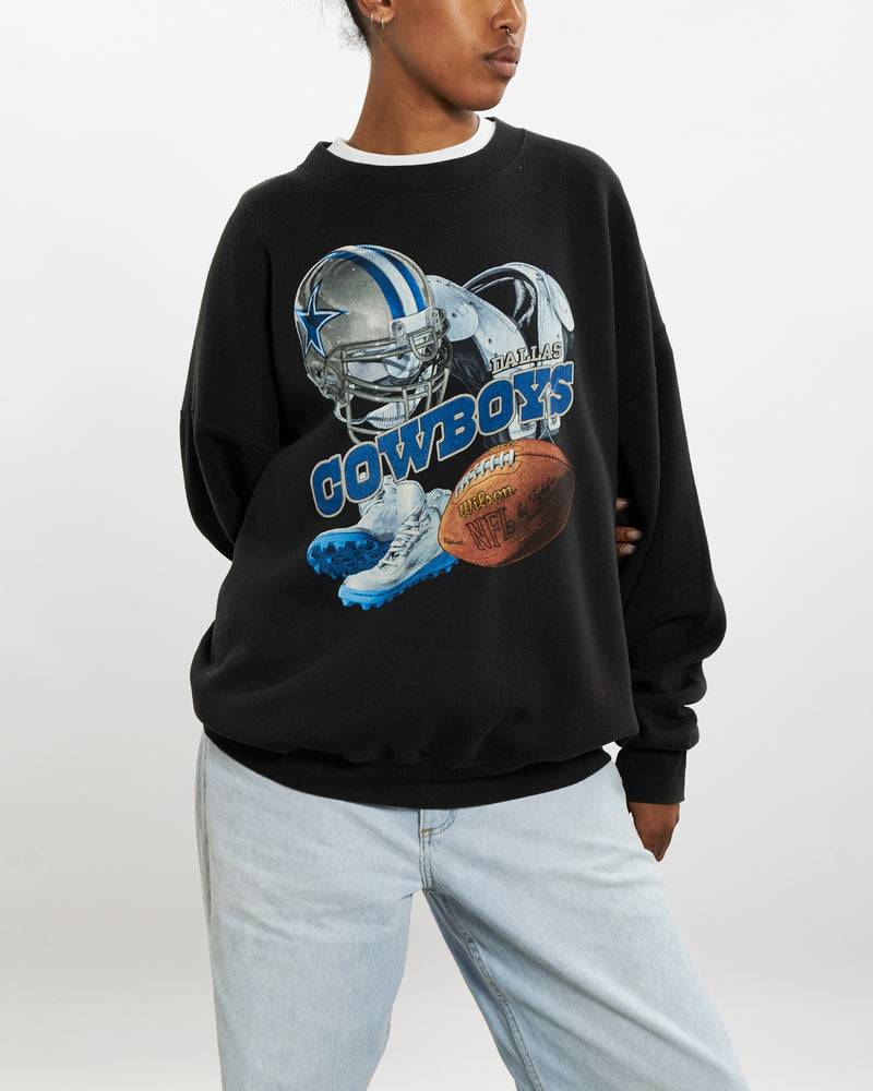 Vintage 90s NFL Dallas Cowboys Sweatshirt <br>L , The Real Deal , newtown, sydney, australia, thrift store, opshop, preloved, secondhand, sustainable, retro, antique, 70s, 80s, 90s, 2000s, 00s, fashion, clothing, streetwear, trendy, garment, style, boutique, store, shop, archive, sale, cheap, best, top