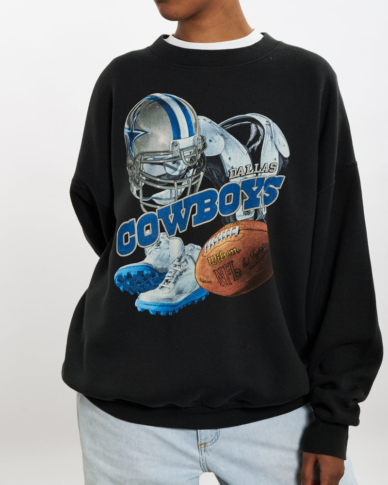 Vintage 90s NFL Dallas Cowboys Sweatshirt <br>L , The Real Deal , newtown, sydney, australia, thrift store, opshop, preloved, secondhand, sustainable, retro, antique, 70s, 80s, 90s, 2000s, 00s, fashion, clothing, streetwear, trendy, garment, style, boutique, store, shop, archive, sale, cheap, best, top