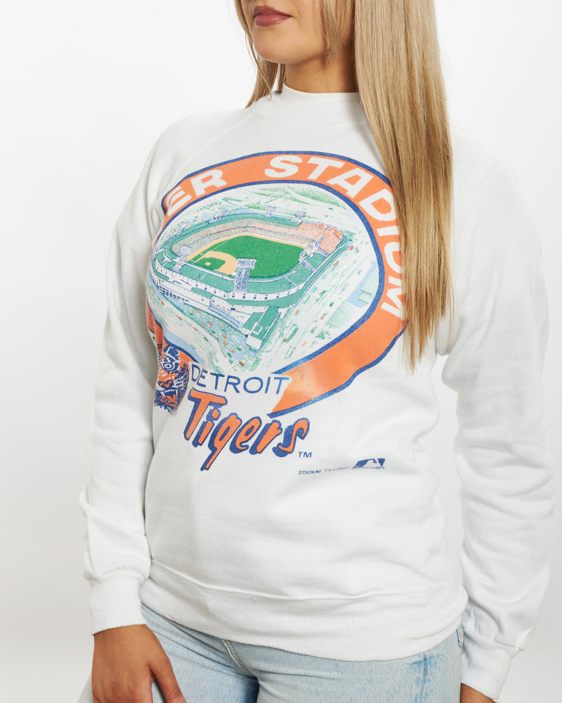 Vintage 1989 MLB Detroit Tigers Sweatshirt <br>XS , The Real Deal , newtown, sydney, australia, thrift store, opshop, preloved, secondhand, sustainable, retro, antique, 70s, 80s, 90s, 2000s, 00s, fashion, clothing, streetwear, trendy, garment, style, boutique, store, shop, archive, sale, cheap, best, top