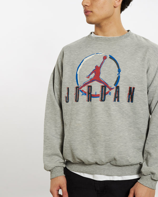 Vintage 90s Nike Air Jordan Sweatshirt <br>L , The Real Deal , newtown, sydney, australia, thrift store, opshop, preloved, secondhand, sustainable, retro, antique, 70s, 80s, 90s, 2000s, 00s, fashion, clothing, streetwear, trendy, garment, style, boutique, store, shop, archive, sale, cheap, best, top