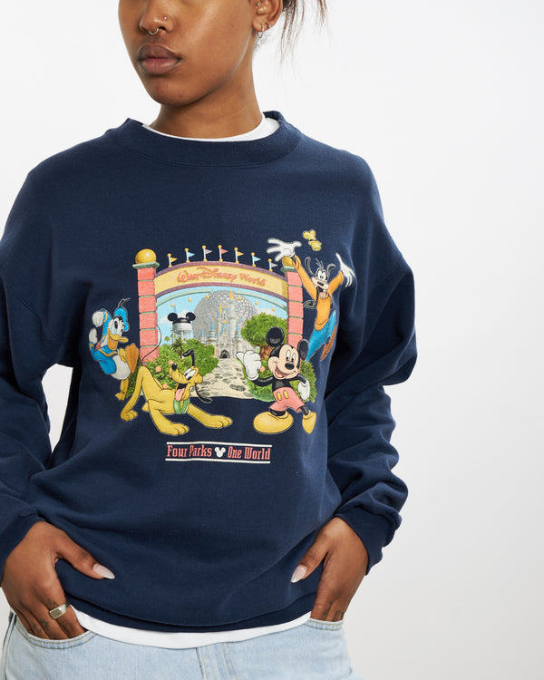 Vintage 90s Walt Disney World Sweatshirt <br>M , The Real Deal , newtown, sydney, australia, thrift store, opshop, preloved, secondhand, sustainable, retro, antique, 70s, 80s, 90s, 2000s, 00s, fashion, clothing, streetwear, trendy, garment, style, boutique, store, shop, archive, sale, cheap, best, top