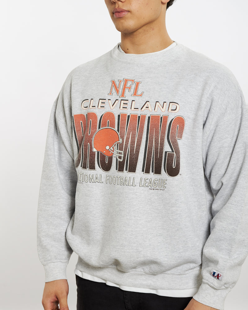 Vintage 1993 NFL Cleveland Browns Sweatshirt <br>L , The Real Deal , newtown, sydney, australia, thrift store, opshop, preloved, secondhand, sustainable, retro, antique, 70s, 80s, 90s, 2000s, 00s, fashion, clothing, streetwear, trendy, garment, style, boutique, store, shop, archive, sale, cheap, best, top