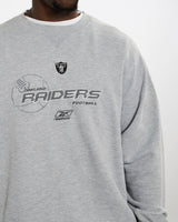 Vintage NFL Oakland Raiders Sweatshirt <br>XL , The Real Deal , newtown, sydney, australia, thrift store, opshop, preloved, secondhand, sustainable, retro, antique, 70s, 80s, 90s, 2000s, 00s, fashion, clothing, streetwear, trendy, garment, style, boutique, store, shop, archive, sale, cheap, best, top