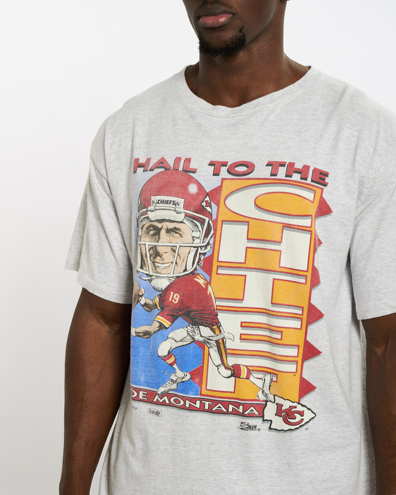 Vintage 1993 NFL Kanses City Chiefs Tee <br>L , The Real Deal , newtown, sydney, australia, thrift store, opshop, preloved, secondhand, sustainable, retro, antique, 70s, 80s, 90s, 2000s, 00s, fashion, clothing, streetwear, trendy, garment, style, boutique, store, shop, archive, sale, cheap, best, top