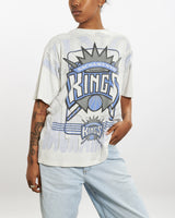 Vintage 90s Sacramento Kings 'All Over Print' Tee <br>M , The Real Deal , newtown, sydney, australia, thrift store, opshop, preloved, secondhand, sustainable, retro, antique, 70s, 80s, 90s, 2000s, 00s, fashion, clothing, streetwear, trendy, garment, style, boutique, store, shop, archive, sale, cheap, best, top