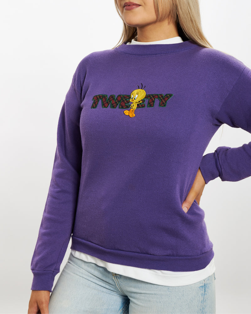 Vintage 1996 Tweety Bird Sweatshirt <br>XXS , The Real Deal , newtown, sydney, australia, thrift store, opshop, preloved, secondhand, sustainable, retro, antique, 70s, 80s, 90s, 2000s, 00s, fashion, clothing, streetwear, trendy, garment, style, boutique, store, shop, archive, sale, cheap, best, top