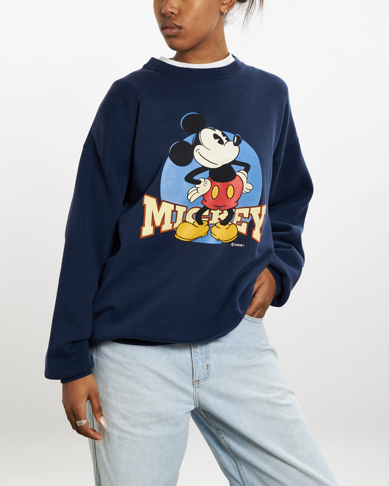 Vintage 90s Mickey Mouse Sweatshirt <br>M , The Real Deal , newtown, sydney, australia, thrift store, opshop, preloved, secondhand, sustainable, retro, antique, 70s, 80s, 90s, 2000s, 00s, fashion, clothing, streetwear, trendy, garment, style, boutique, store, shop, archive, sale, cheap, best, top