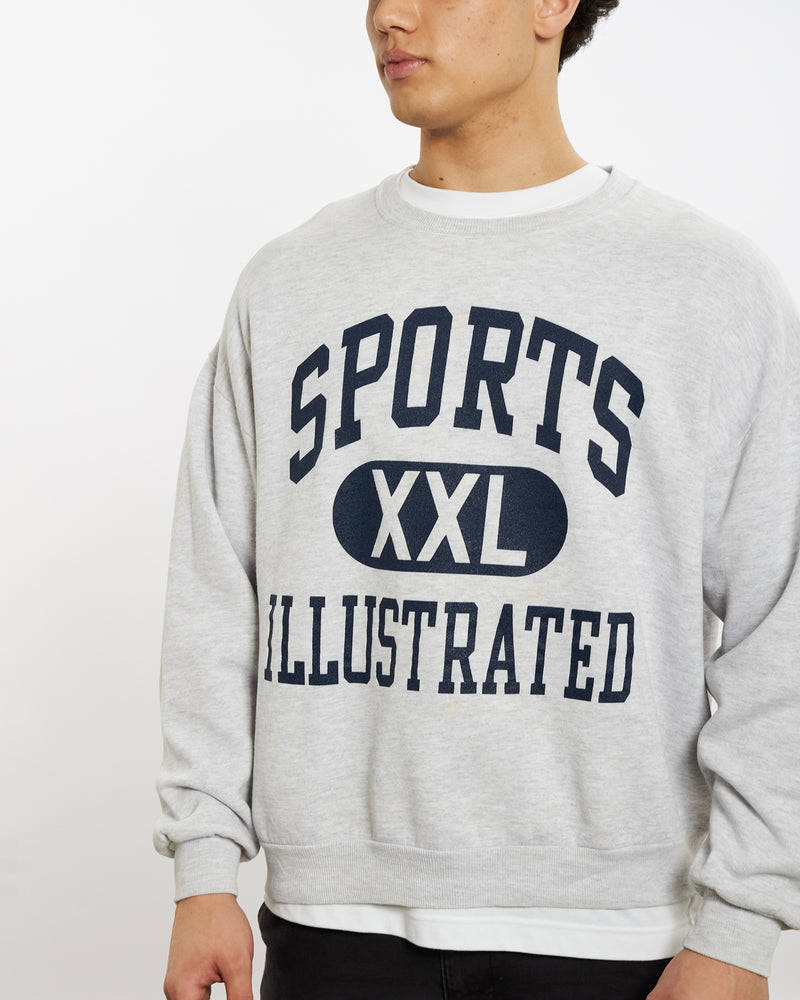 Vintage 90s Sports Illustrated Sweatshirt <br>L , The Real Deal , newtown, sydney, australia, thrift store, opshop, preloved, secondhand, sustainable, retro, antique, 70s, 80s, 90s, 2000s, 00s, fashion, clothing, streetwear, trendy, garment, style, boutique, store, shop, archive, sale, cheap, best, top