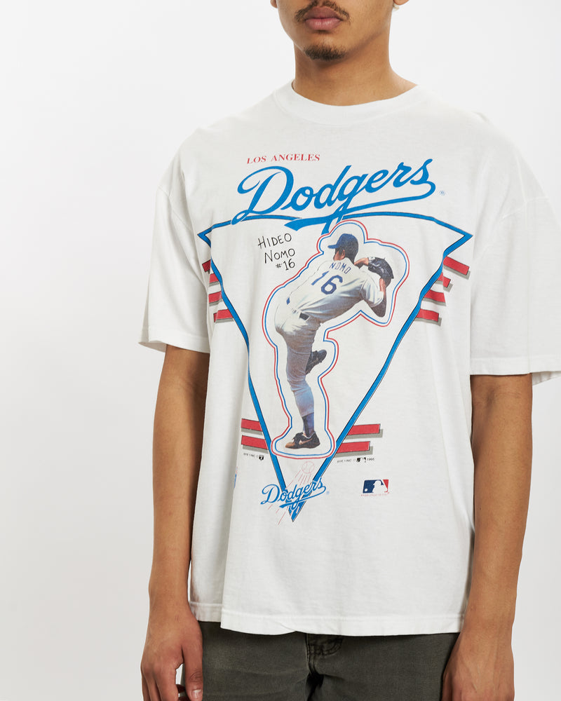 Vintage 1995 MLB Los Angeles Dodgers Tee <br>L , The Real Deal , newtown, sydney, australia, thrift store, opshop, preloved, secondhand, sustainable, retro, antique, 70s, 80s, 90s, 2000s, 00s, fashion, clothing, streetwear, trendy, garment, style, boutique, store, shop, archive, sale, cheap, best, top