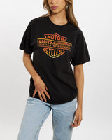 Harley Davidson Sheild Tee <br>S , The Real Deal , newtown, sydney, australia, thrift store, opshop, preloved, secondhand, sustainable, retro, antique, 70s, 80s, 90s, 2000s, 00s, fashion, clothing, streetwear, trendy, garment, style, boutique, store, shop, archive, sale, cheap, best, top