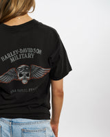 Harley Davidson Sheild Tee <br>S , The Real Deal , newtown, sydney, australia, thrift store, opshop, preloved, secondhand, sustainable, retro, antique, 70s, 80s, 90s, 2000s, 00s, fashion, clothing, streetwear, trendy, garment, style, boutique, store, shop, archive, sale, cheap, best, top