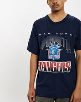 Vintage 90s NHL New York Rangers Tee <br>M , The Real Deal , newtown, sydney, australia, thrift store, opshop, preloved, secondhand, sustainable, retro, antique, 70s, 80s, 90s, 2000s, 00s, fashion, clothing, streetwear, trendy, garment, style, boutique, store, shop, archive, sale, cheap, best, top