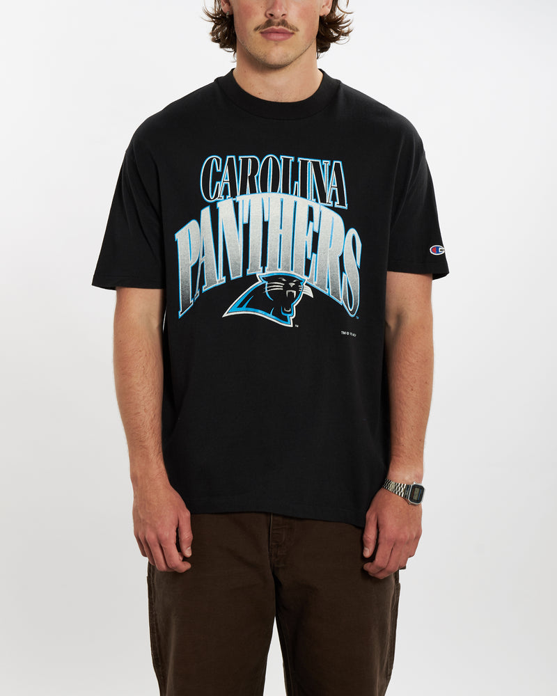 Vintage 1993 Deadstock NFL Carolina Panthers Tee <br>XL , The Real Deal , newtown, sydney, australia, thrift store, opshop, preloved, secondhand, sustainable, retro, antique, 70s, 80s, 90s, 2000s, 00s, fashion, clothing, streetwear, trendy, garment, style, boutique, store, shop, archive, sale, cheap, best, top