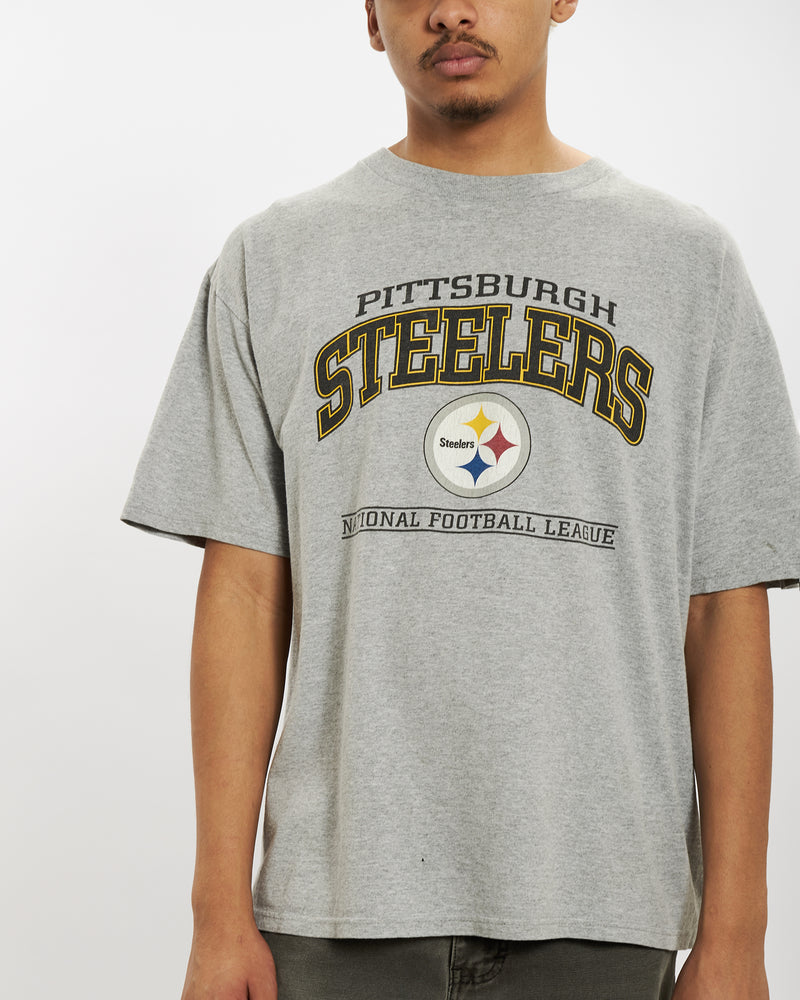 Vintage NFL Pittsburgh Steelers Tee <br>M , The Real Deal , newtown, sydney, australia, thrift store, opshop, preloved, secondhand, sustainable, retro, antique, 70s, 80s, 90s, 2000s, 00s, fashion, clothing, streetwear, trendy, garment, style, boutique, store, shop, archive, sale, cheap, best, top