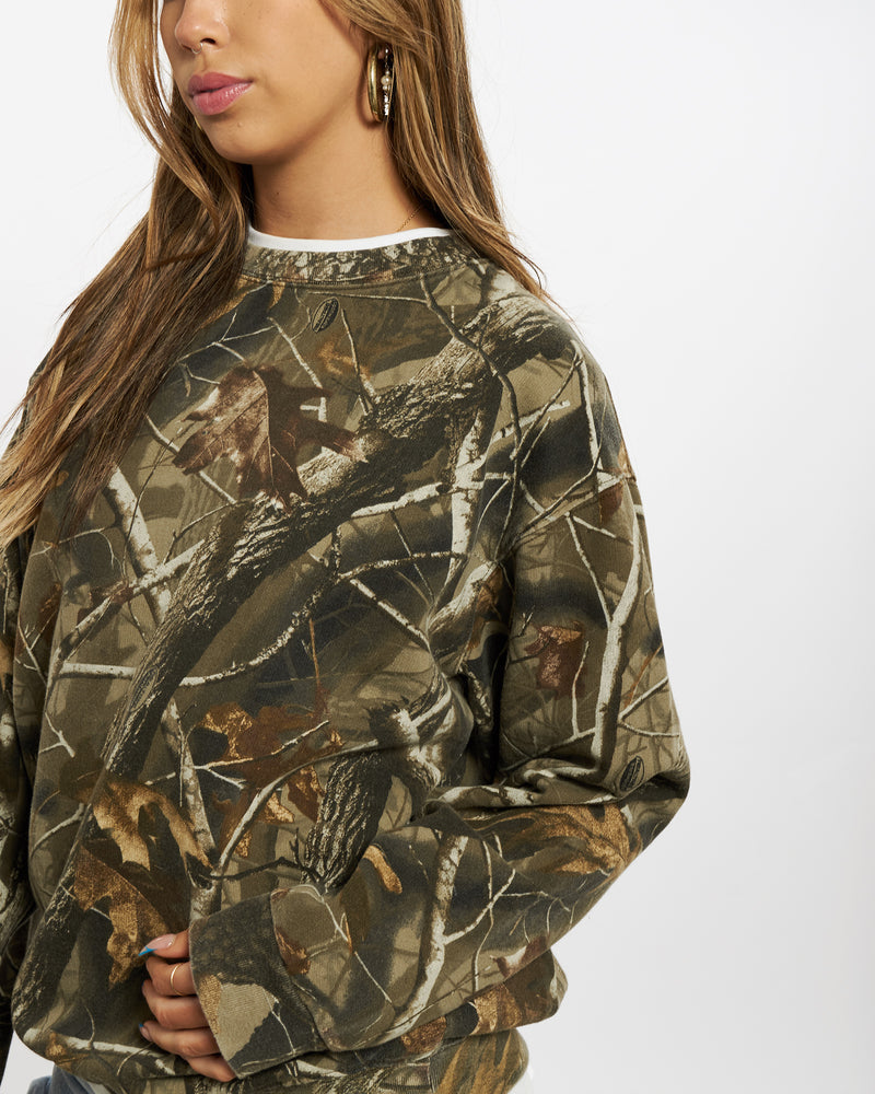 Vintage Realtree Camo Sweatshirt <br>S , The Real Deal , newtown, sydney, australia, thrift store, opshop, preloved, secondhand, sustainable, retro, antique, 70s, 80s, 90s, 2000s, 00s, fashion, clothing, streetwear, trendy, garment, style, boutique, store, shop, archive, sale, cheap, best, top