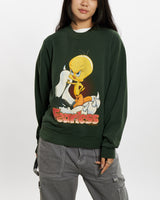 Vintage 1995 Looney Tunes 'Tweety' Sweatshirt <br>S , The Real Deal , newtown, sydney, australia, thrift store, opshop, preloved, secondhand, sustainable, retro, antique, 70s, 80s, 90s, 2000s, 00s, fashion, clothing, streetwear, trendy, garment, style, boutique, store, shop, archive, sale, cheap, best, top