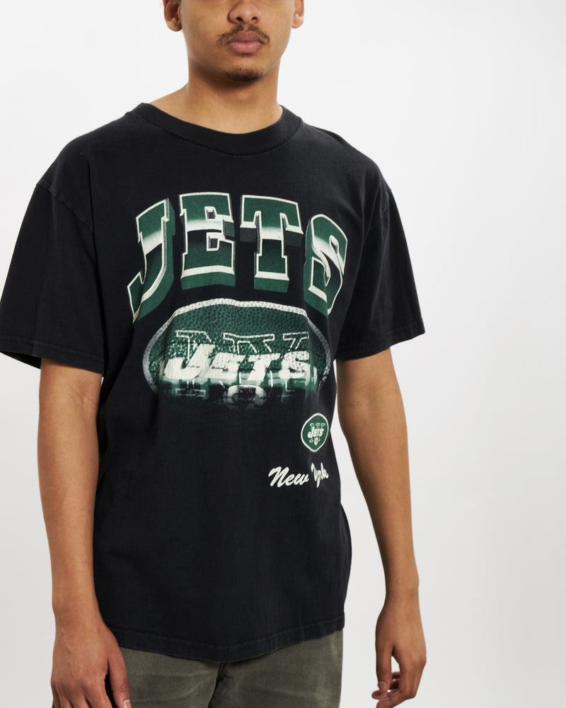 Vintage NFL New York Jets Tee <br>M , The Real Deal , newtown, sydney, australia, thrift store, opshop, preloved, secondhand, sustainable, retro, antique, 70s, 80s, 90s, 2000s, 00s, fashion, clothing, streetwear, trendy, garment, style, boutique, store, shop, archive, sale, cheap, best, top