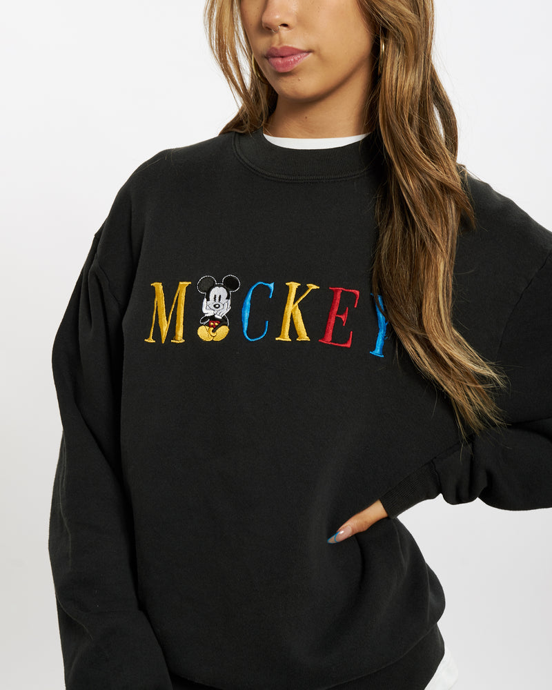 Vintage 90s Mickey Mouse Sweatshirt <br>XS , The Real Deal , newtown, sydney, australia, thrift store, opshop, preloved, secondhand, sustainable, retro, antique, 70s, 80s, 90s, 2000s, 00s, fashion, clothing, streetwear, trendy, garment, style, boutique, store, shop, archive, sale, cheap, best, top