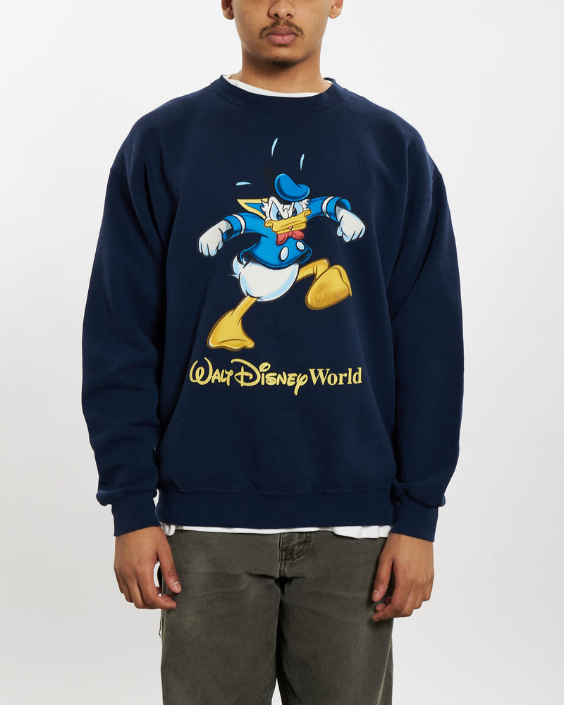 Vintage 90s Disney Donald Duck Sweatshirt <br>L , The Real Deal , newtown, sydney, australia, thrift store, opshop, preloved, secondhand, sustainable, retro, antique, 70s, 80s, 90s, 2000s, 00s, fashion, clothing, streetwear, trendy, garment, style, boutique, store, shop, archive, sale, cheap, best, top